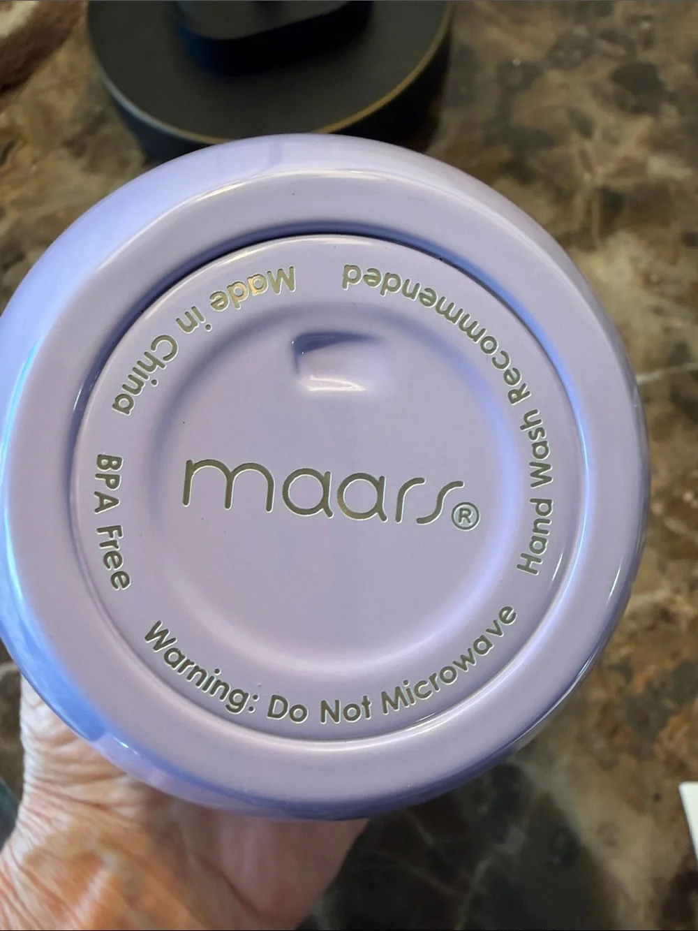 Maars Purple Stainless Steel 12oz Tumbler